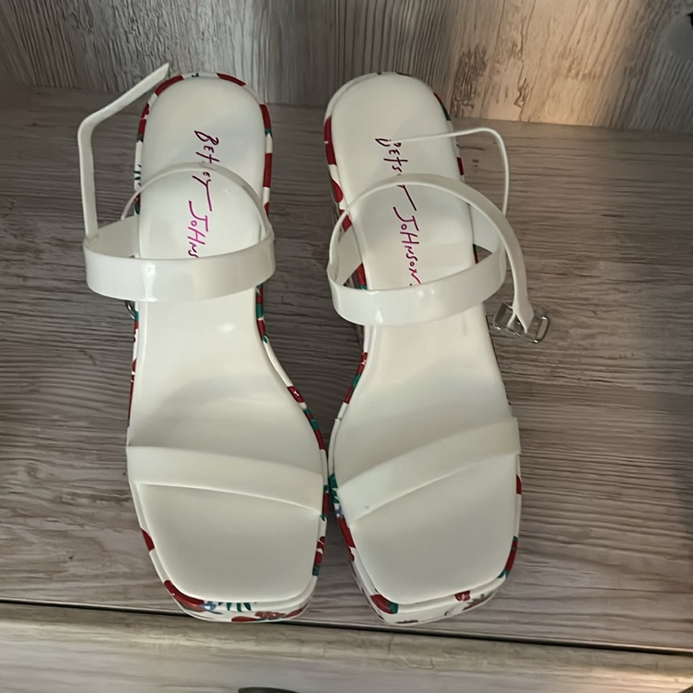 Betsey Johnson Wedge Sandals - Picture 2 of 3